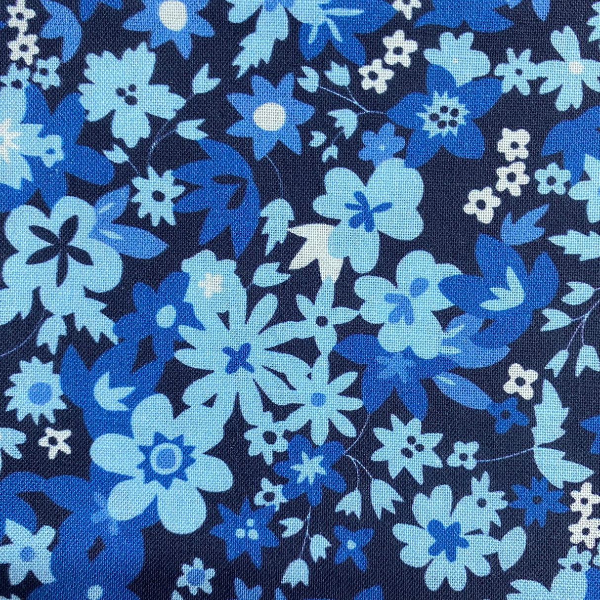 Pound A Metre 5 Fat Quarters 5 Piece Fat Quarter Bundle - 100% Cotton (Blue)