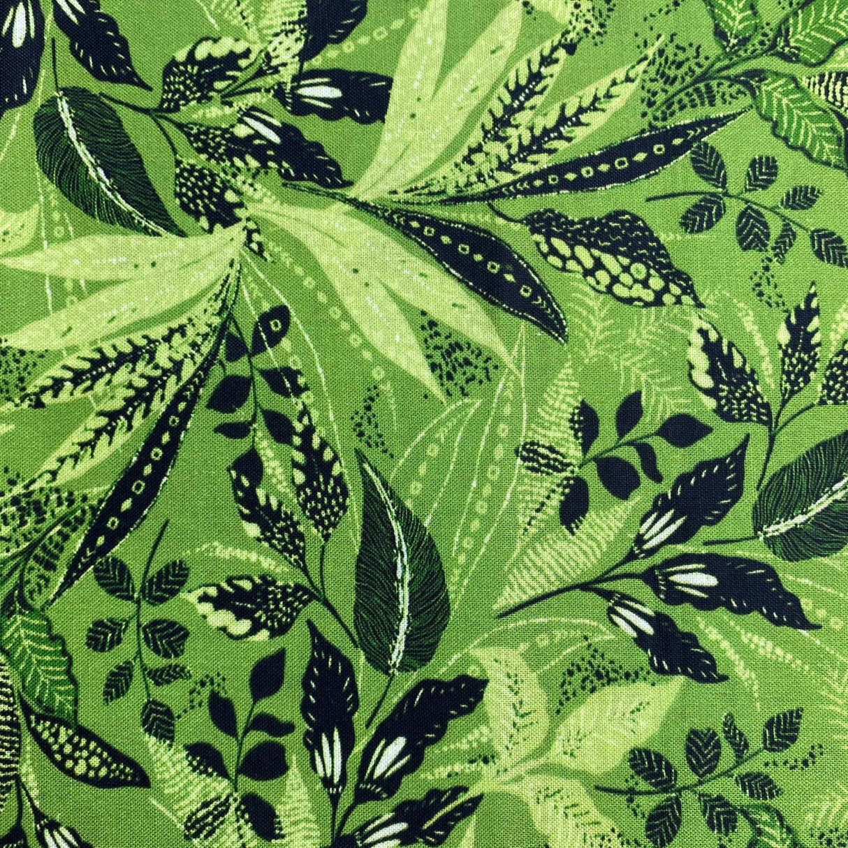 Pound A Metre 5 Fat Quarters 5 Piece Fat Quarter Bundle - 100% Cotton (Green Blue)