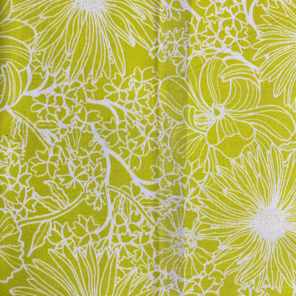 Pound A Metre 5 Fat Quarters 5 Piece Fat Quarter Bundle - 100% Cotton (Yellow)