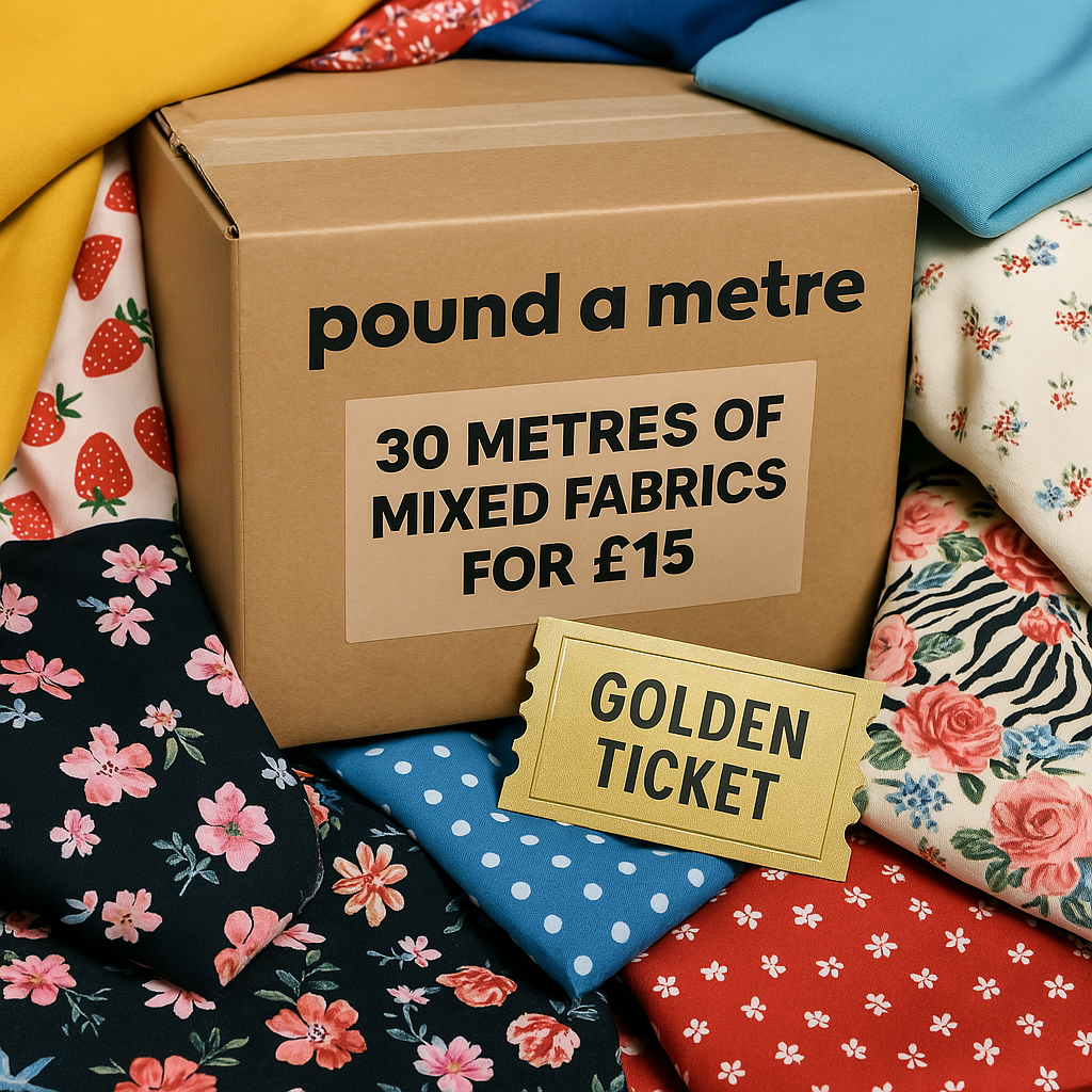 50p A Metre: Print & Plain Fabric Bundle