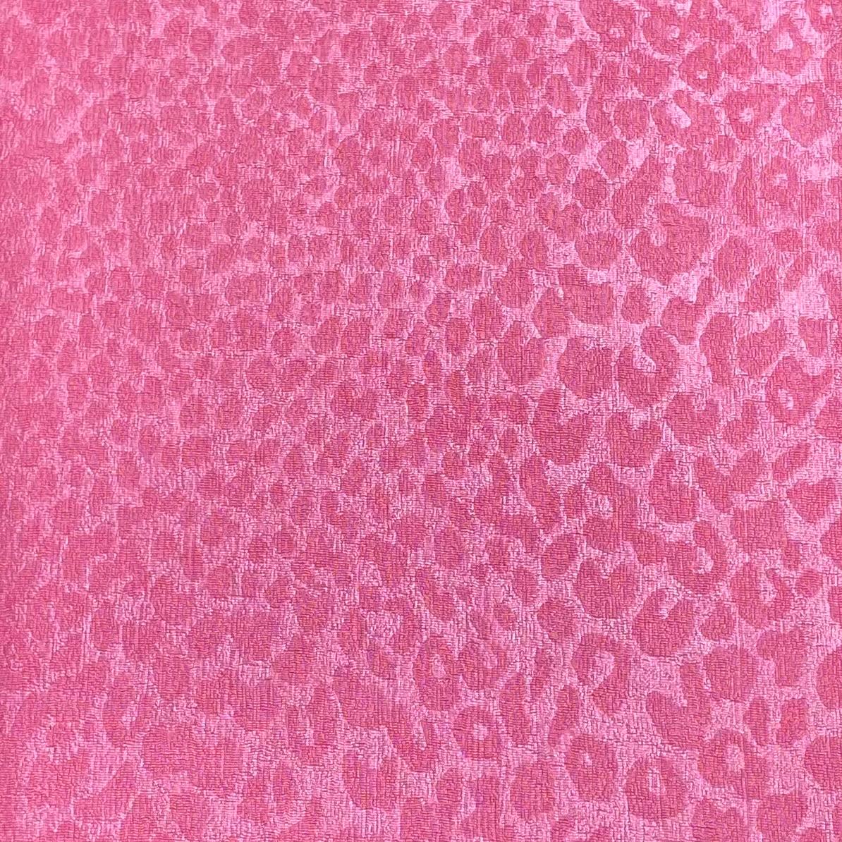 Pound A Metre 6 Metres 6 Metre Bundle – Luxurious Soft Viscose Jersey (1 Plain + 1 Printed) (Pink)