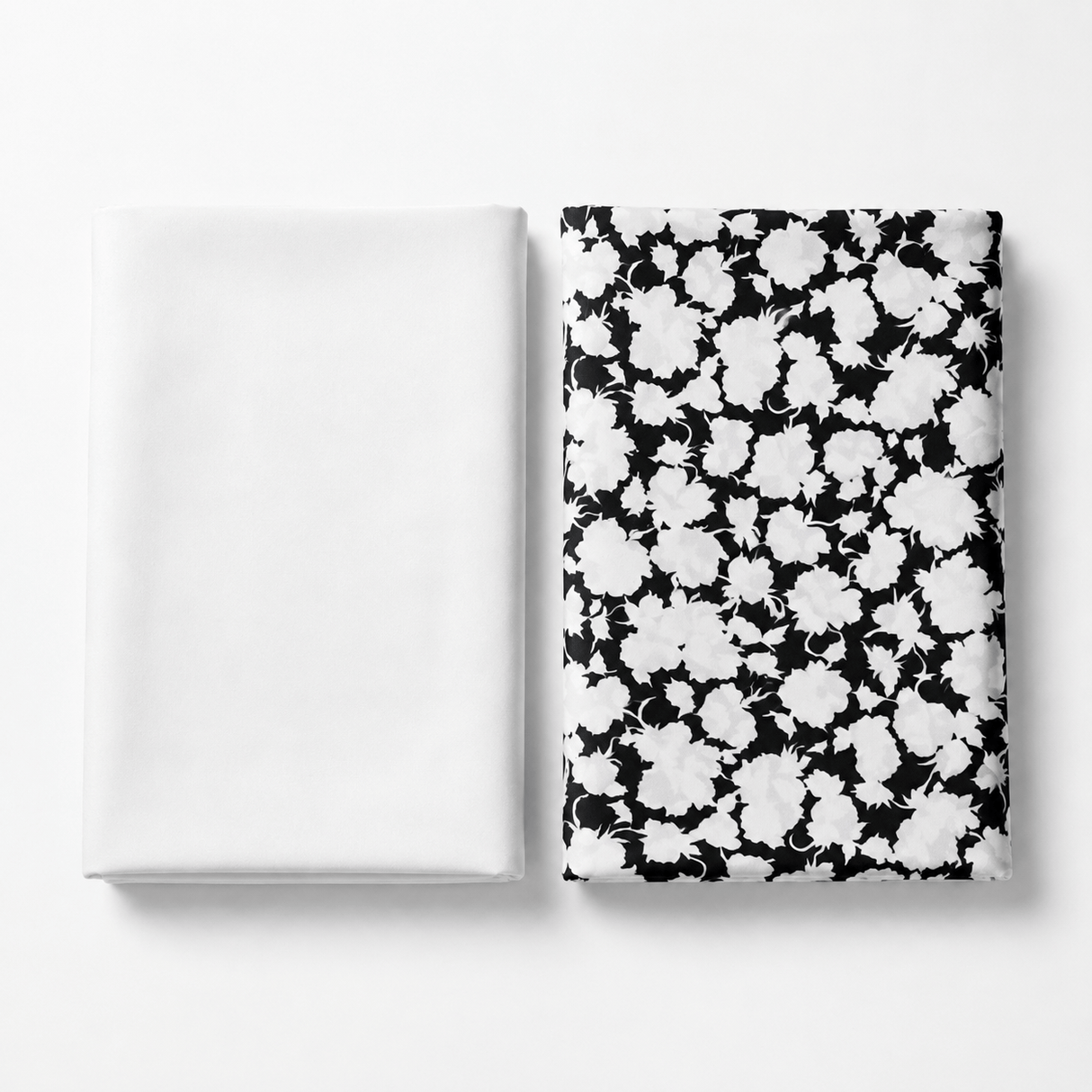 Pound A Metre 6 Metres Premium Japanese Crepe Bundle - 45'' Wide - (Black & White)