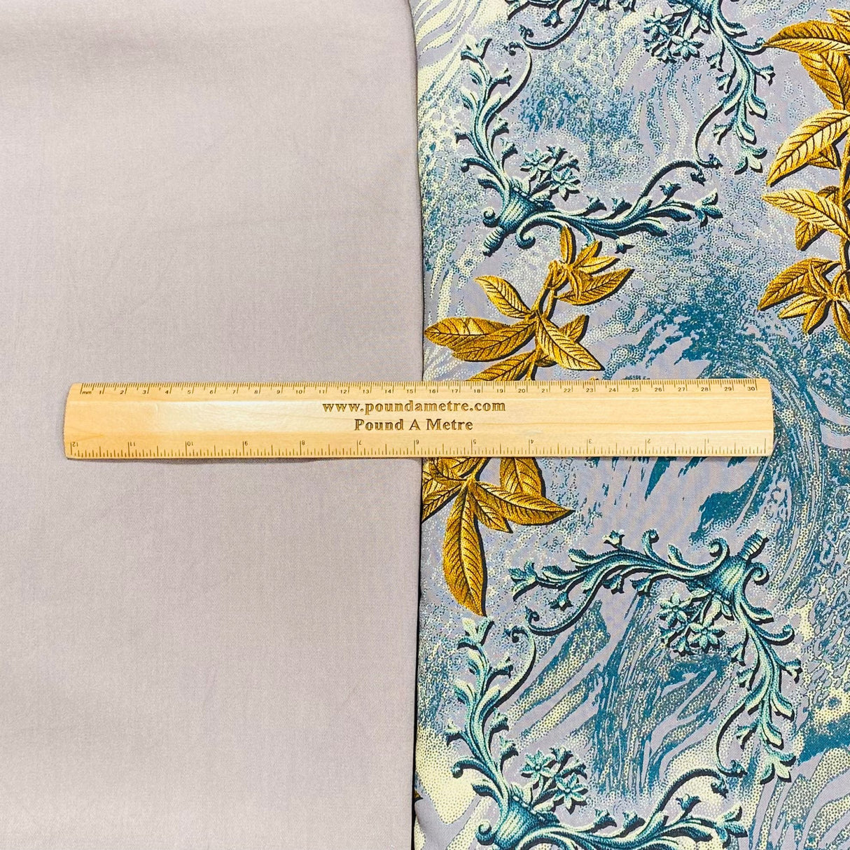 Pound A Metre 6 Metres, Premium Quality, Printed Dressmaking Viscose Bundle - 55" Wide (Greyish)