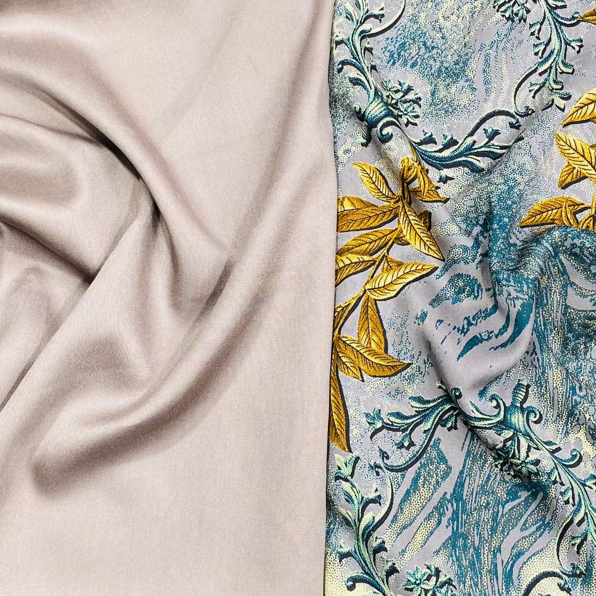 Pound A Metre 6 Metres, Premium Quality, Printed Dressmaking Viscose Bundle - 55" Wide (Greyish)