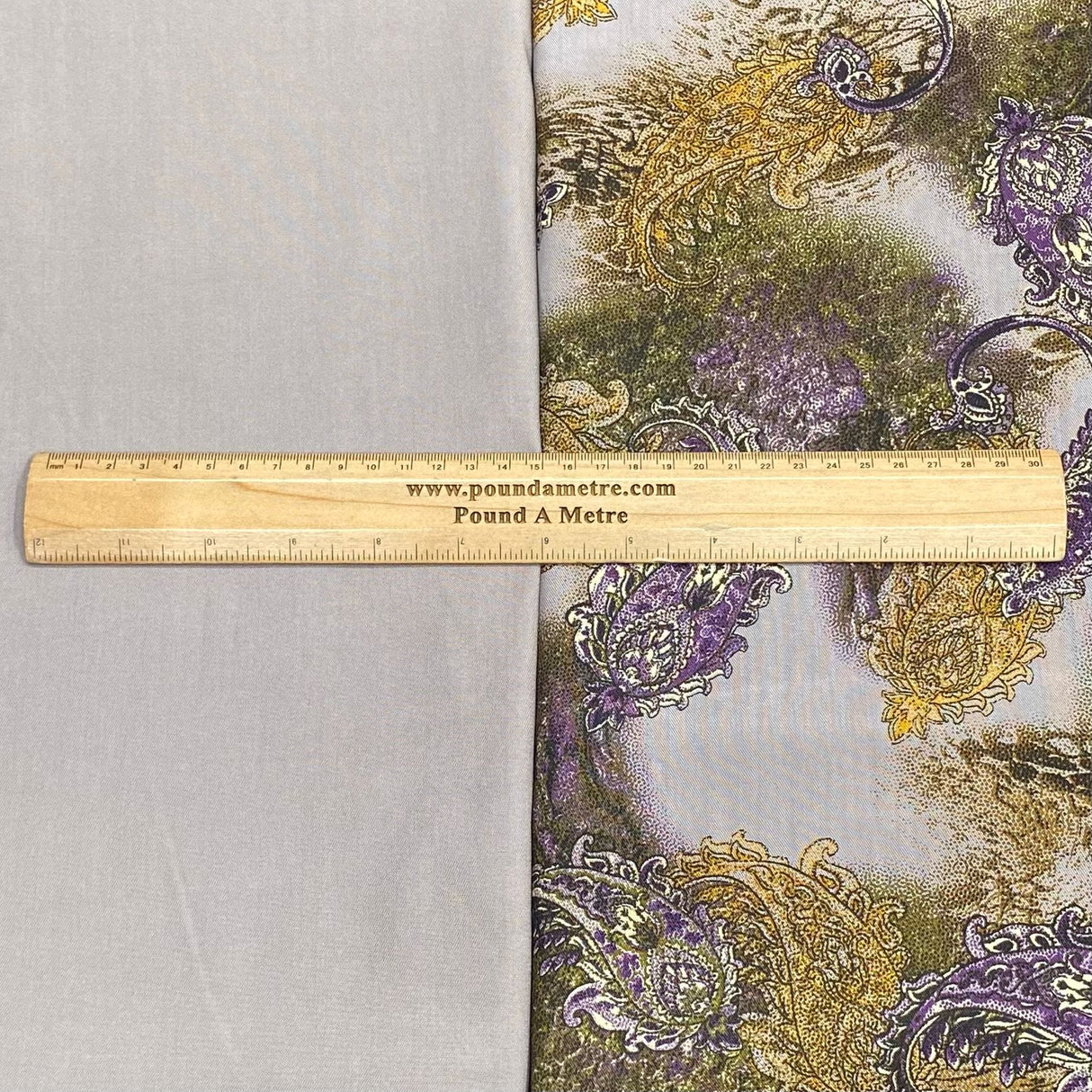 Pound A Metre 6 Metres, Premium Quality, Printed Dressmaking Viscose Bundle - 55" Wide (Purpleish)