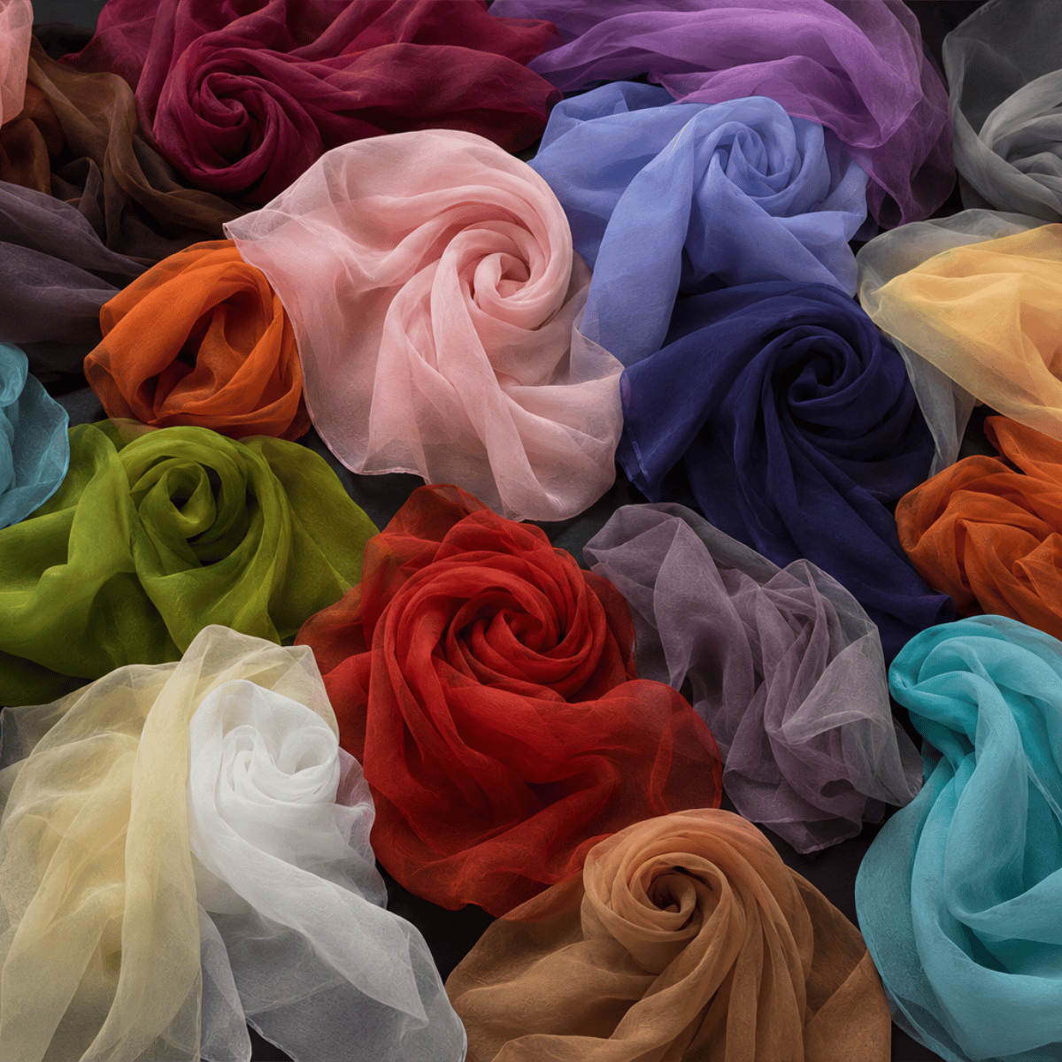 Pound A Metre 90 Metre Crepe Bundle- 50 Pre-Cut Plain Fabrics