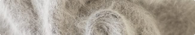 Close-up of grayish-brown fibers