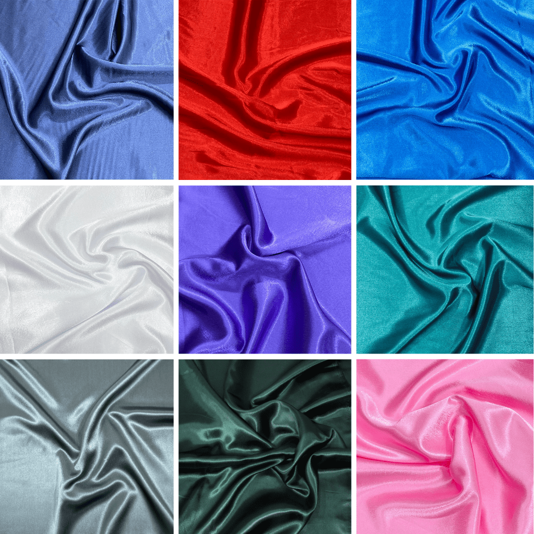 Pound A Metre Crepe Backed Satin - 55" - 34 Variations Available