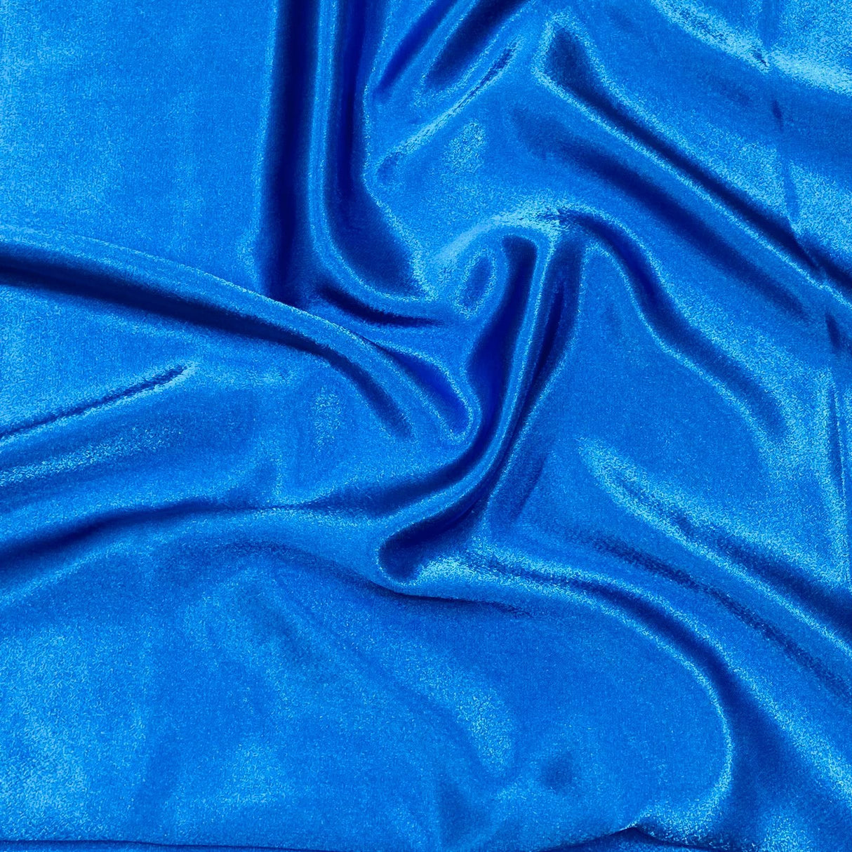 Pound A Metre Blue Crepe Backed Satin - 55" - 34 Variations Available