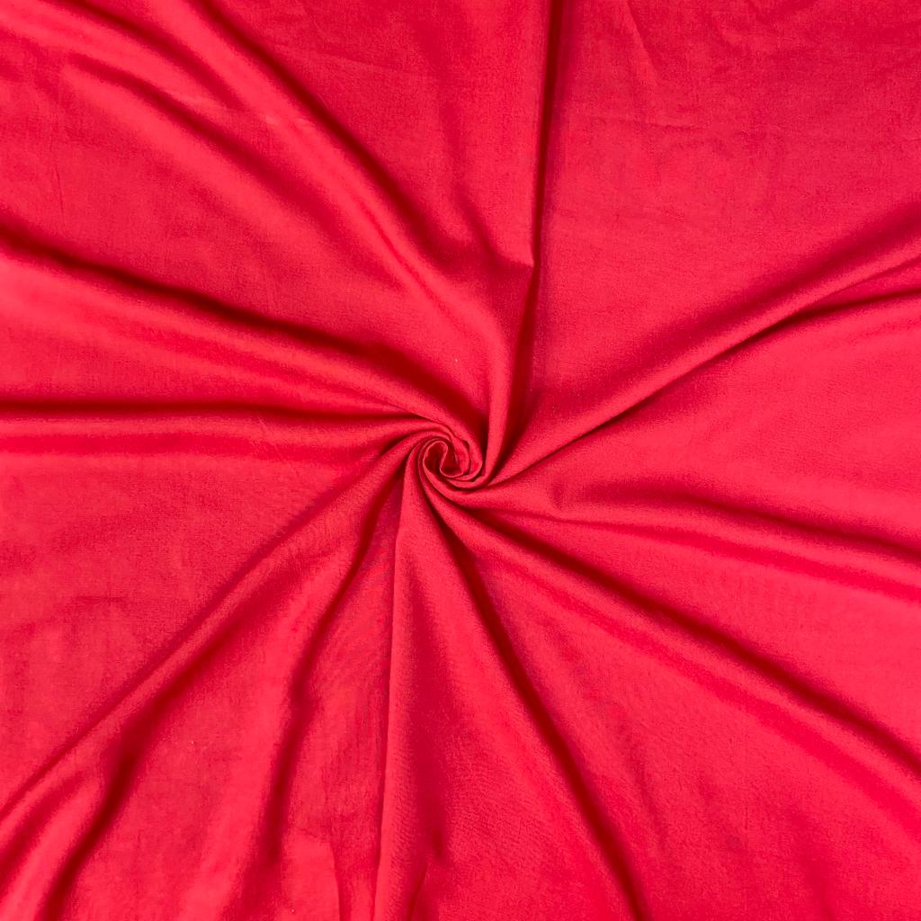 Pound A Metre Red Dress Making Plain Viscose Fabric - 55" - 23 Variations Available