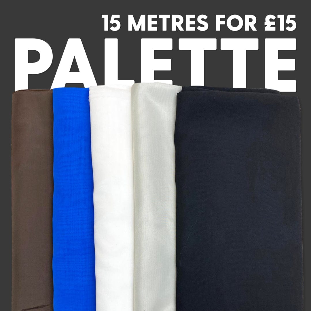 Pound A Metre Dressmaker £1 Fabric Bundle- 15 Metres (Essential Palette)