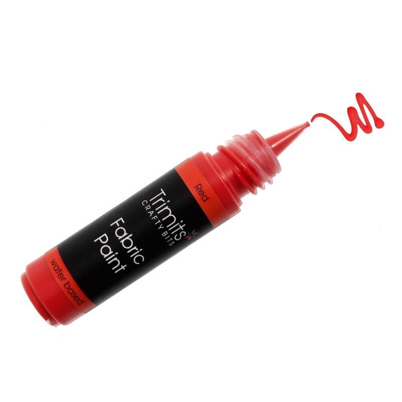 Pound A Metre Red FP20\16 Fabric Paint: Pen: 20ml: 18 Colours