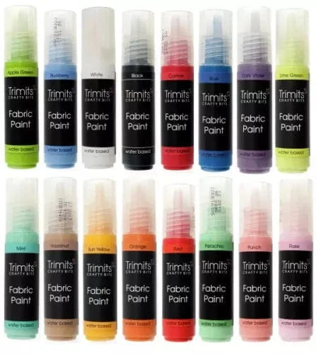 Pound A Metre Fabric Paint: Pen: 20ml: 18 Colours