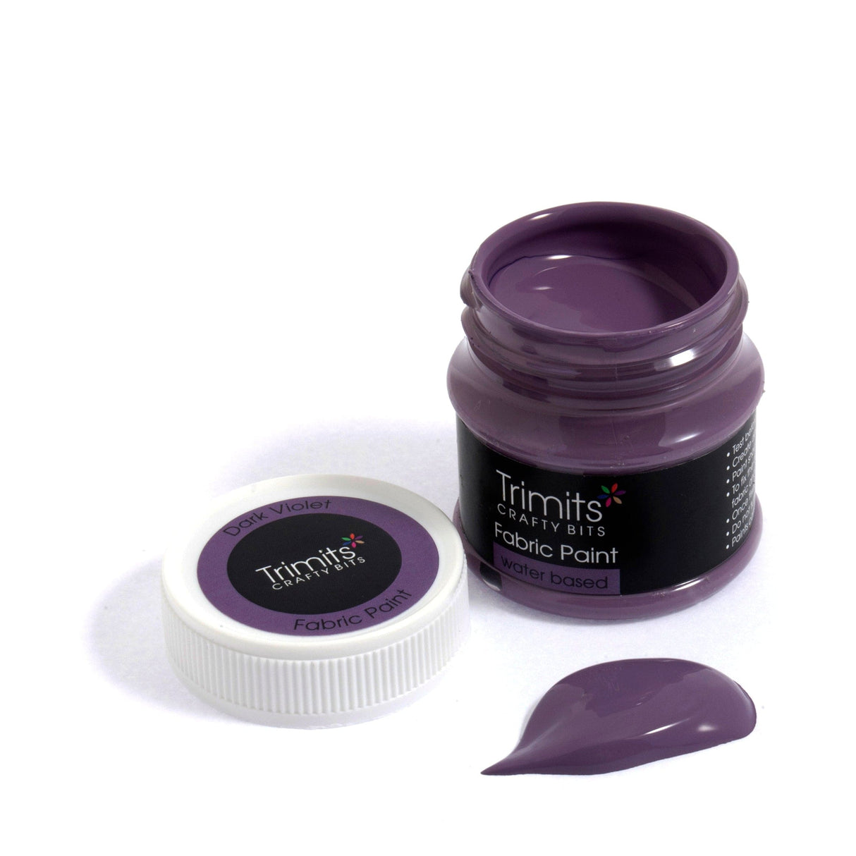 Pound A Metre Dark Violet FP50/09 Fabric Paint: Pot: 50ml: 18 Colours