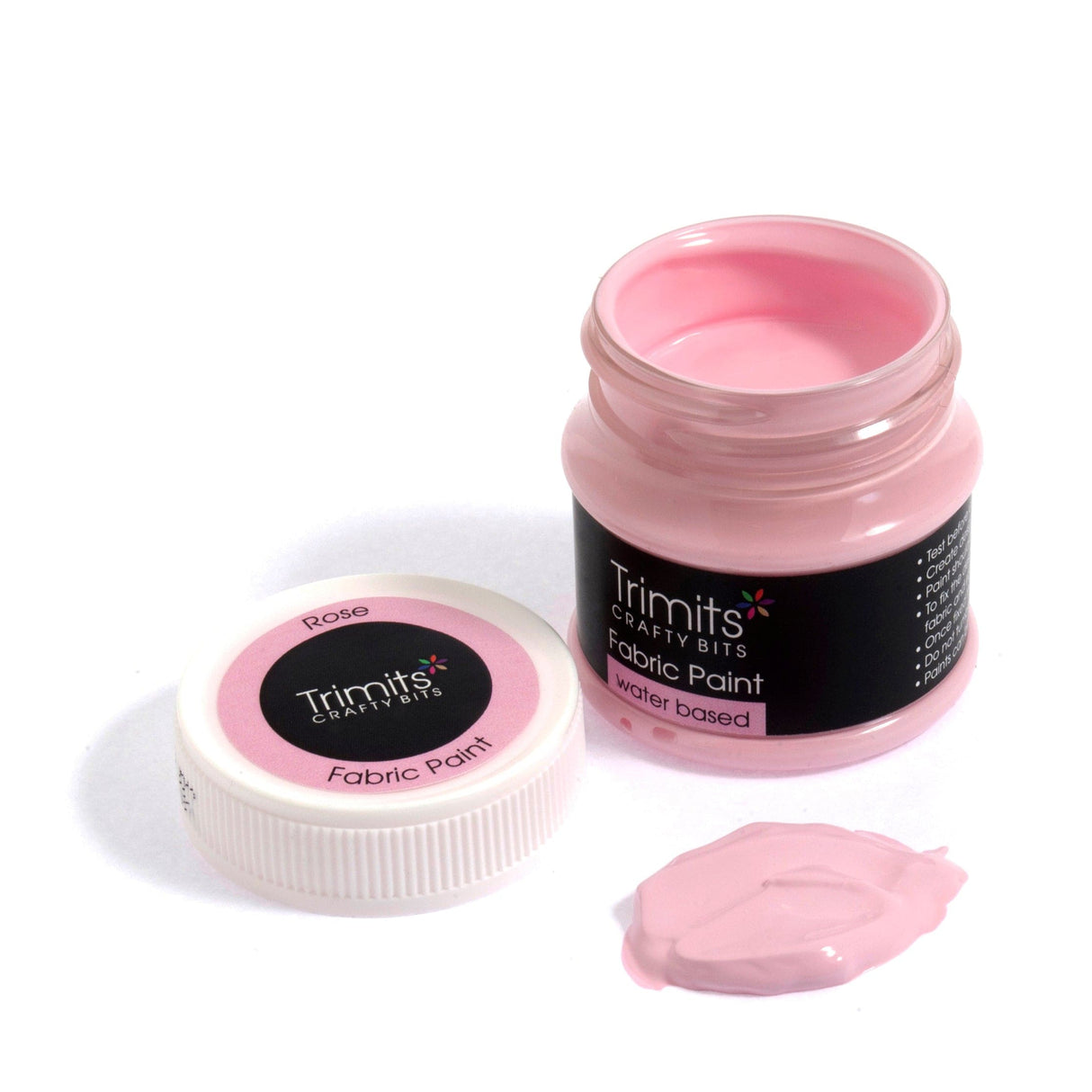 Pound A Metre Rose FP50\19 Fabric Paint: Pot: 50ml: 18 Colours