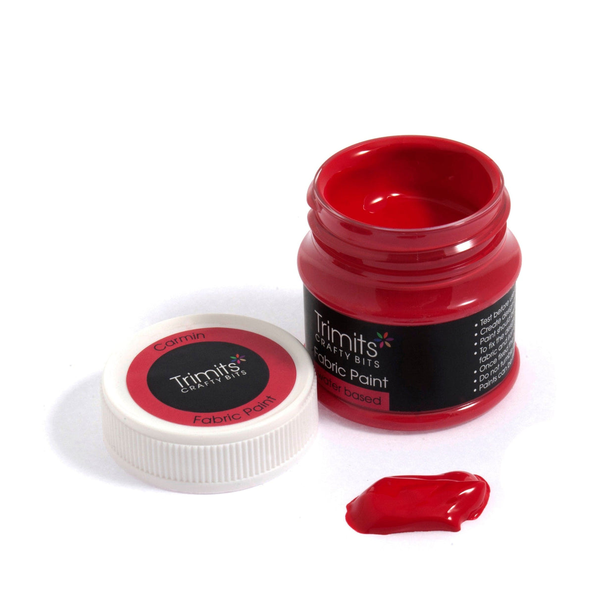 Pound A Metre Carmin FP50/07 Fabric Paint: Pot: 50ml: 18 Colours