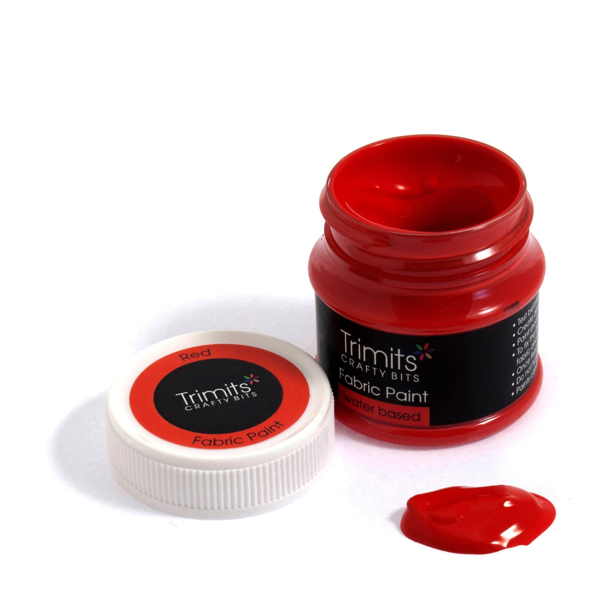 Pound A Metre Red FP50\16 Fabric Paint: Pot: 50ml: 18 Colours