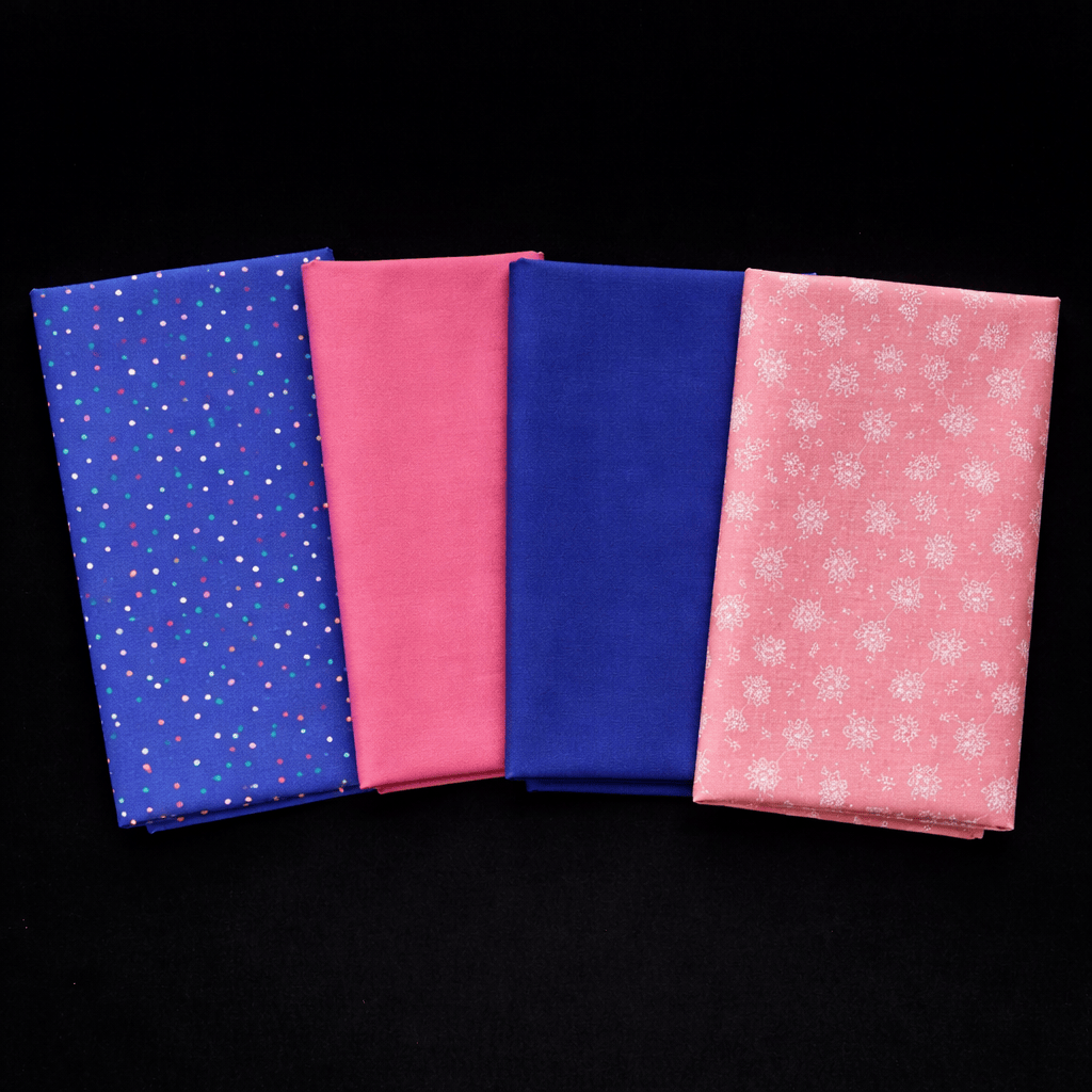 Pound A Metre Fat Quarter Bundle- 4 Pieces Per Bundle- (Floral Fiesta)
