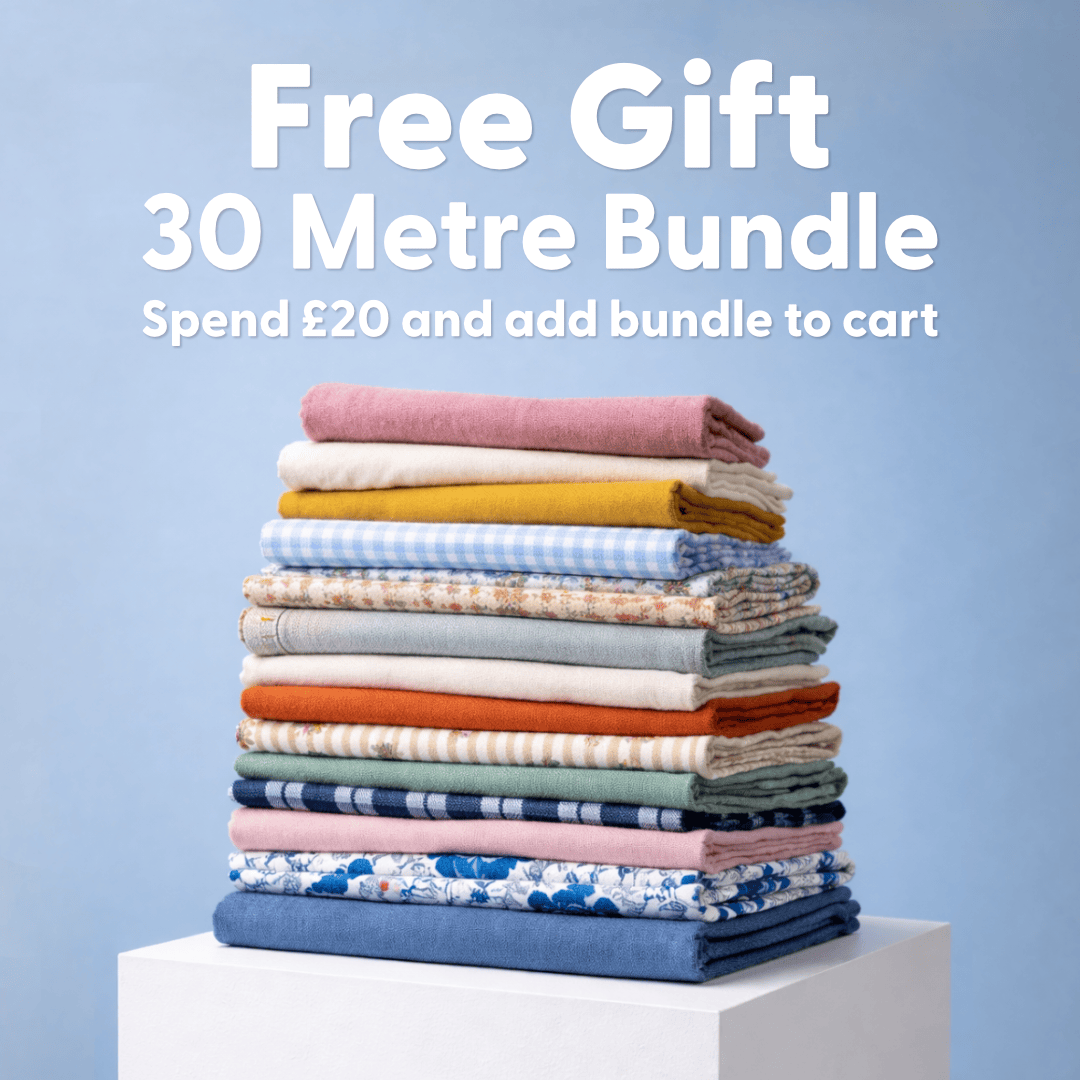 Pound A Metre FREE 30 METRE FABRIC BUNDLE (Worth Over £30)