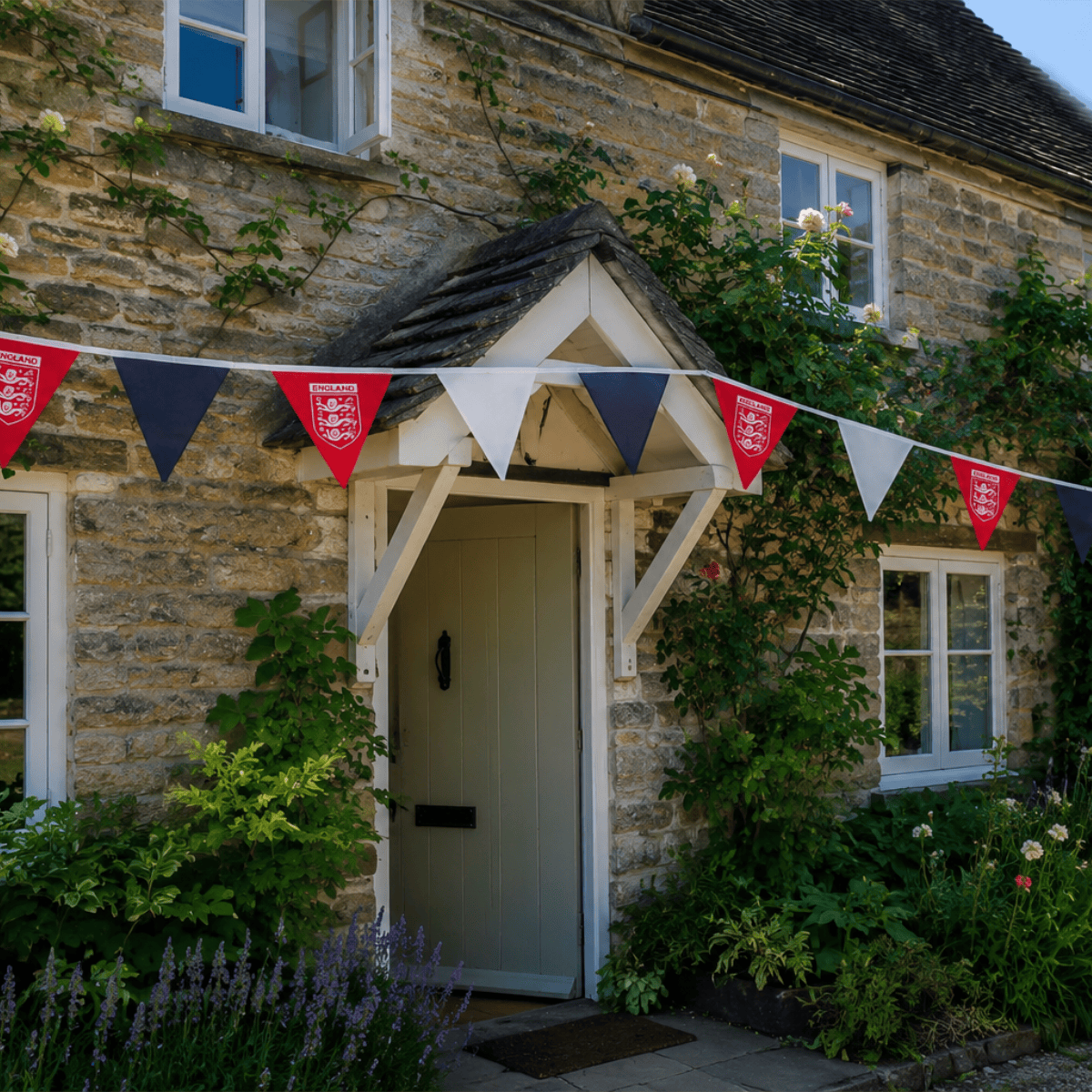 Pound A Metre Free England Fabric Bunting Bundle: 100% Cotton