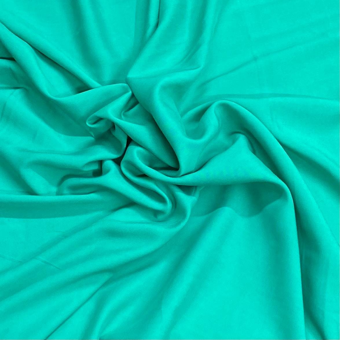 Pound A Metre Full Roll, Summer Dressmaking Viscose Fabric - 55" Wide (Jade)