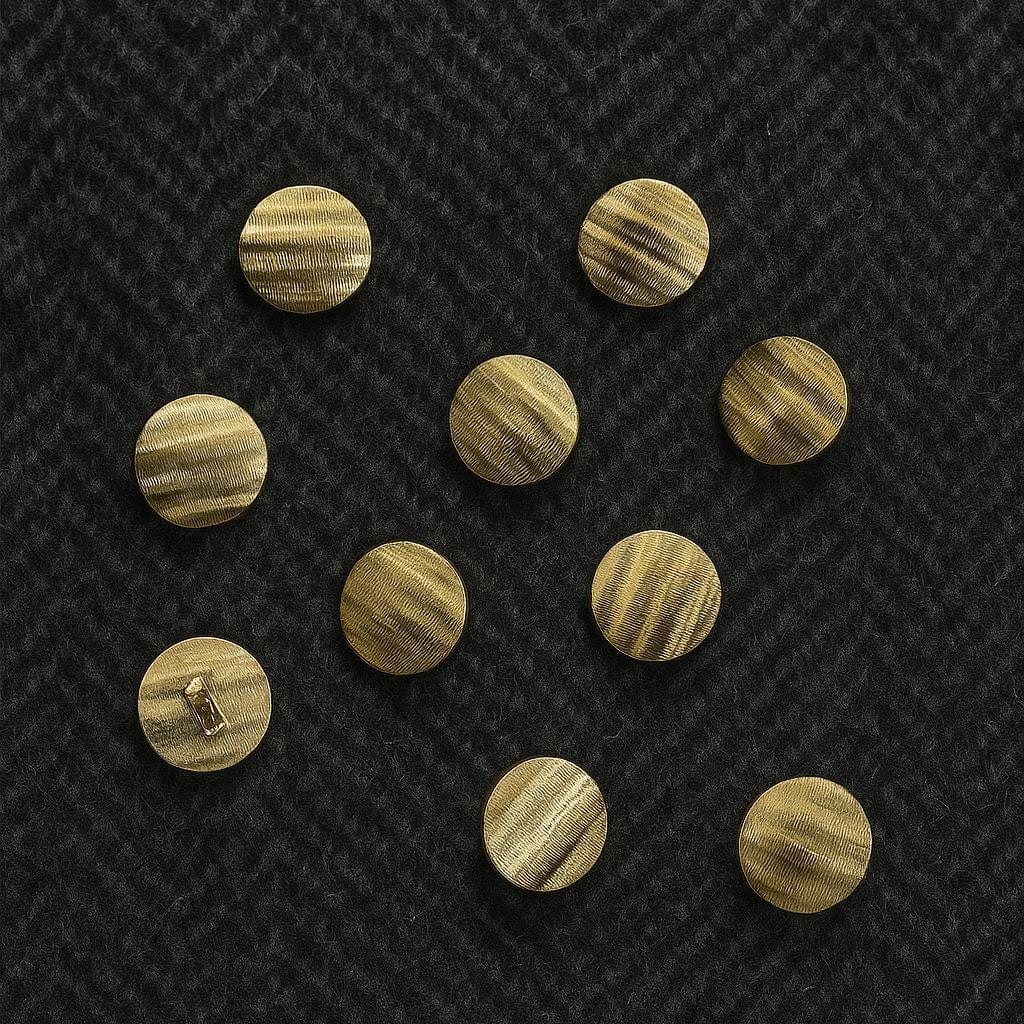 Pound A Metre Gold Button 12 Pack โ Premium Sewing & Craft Embellishments