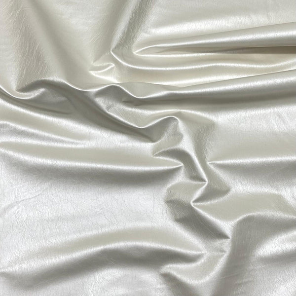 Pound A Metre Per Meter Heavy Soft Leatherette Jersey 55” Off White