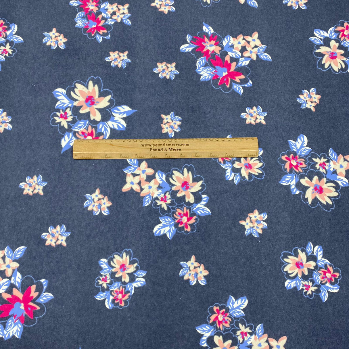 Pound A Metre Full Metre High Quality Brushed Cotton - 45" Wide (Flowers)