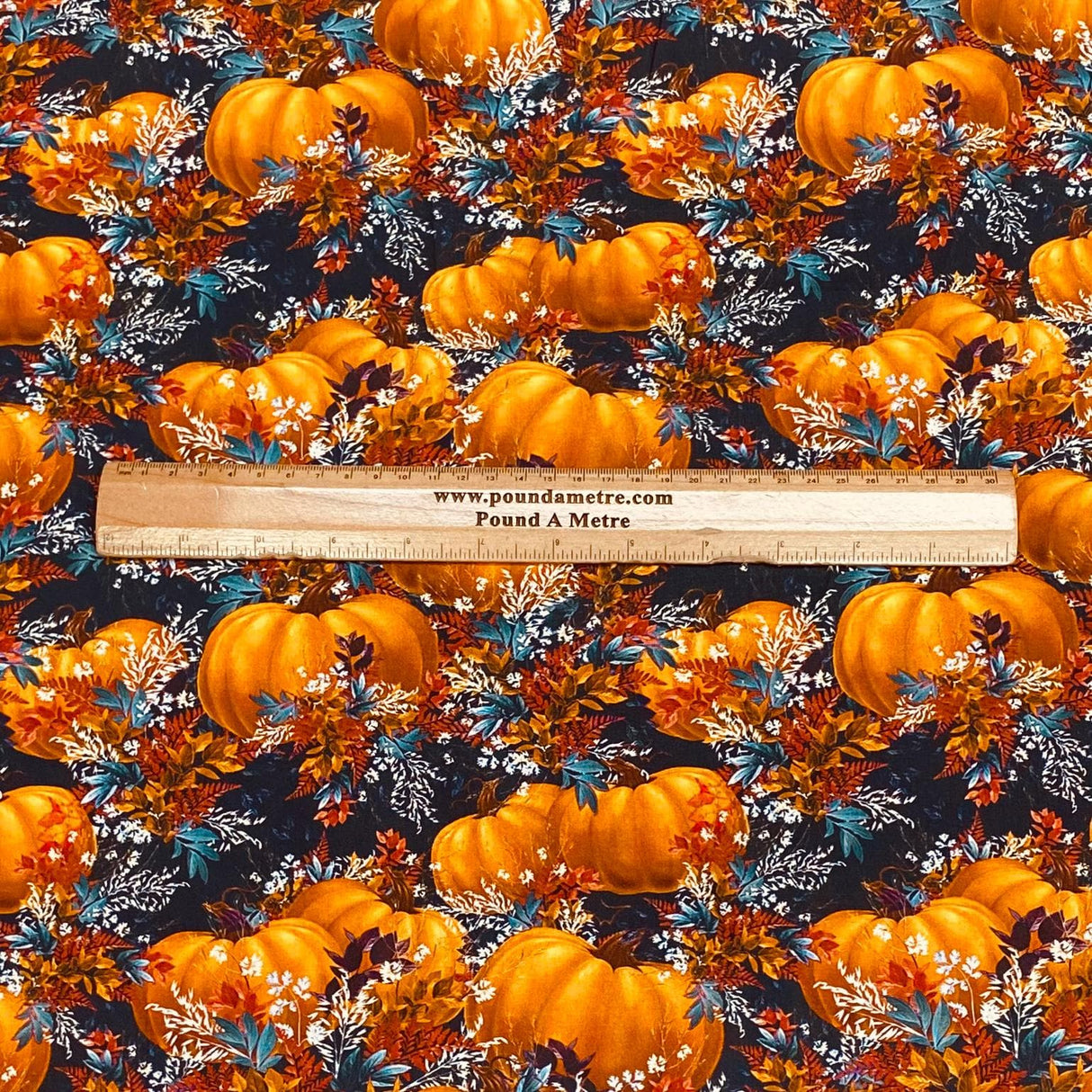 Pound A Metre Luxurious JOANN Printed Cotton – 45" Wide- (Pumpkin)