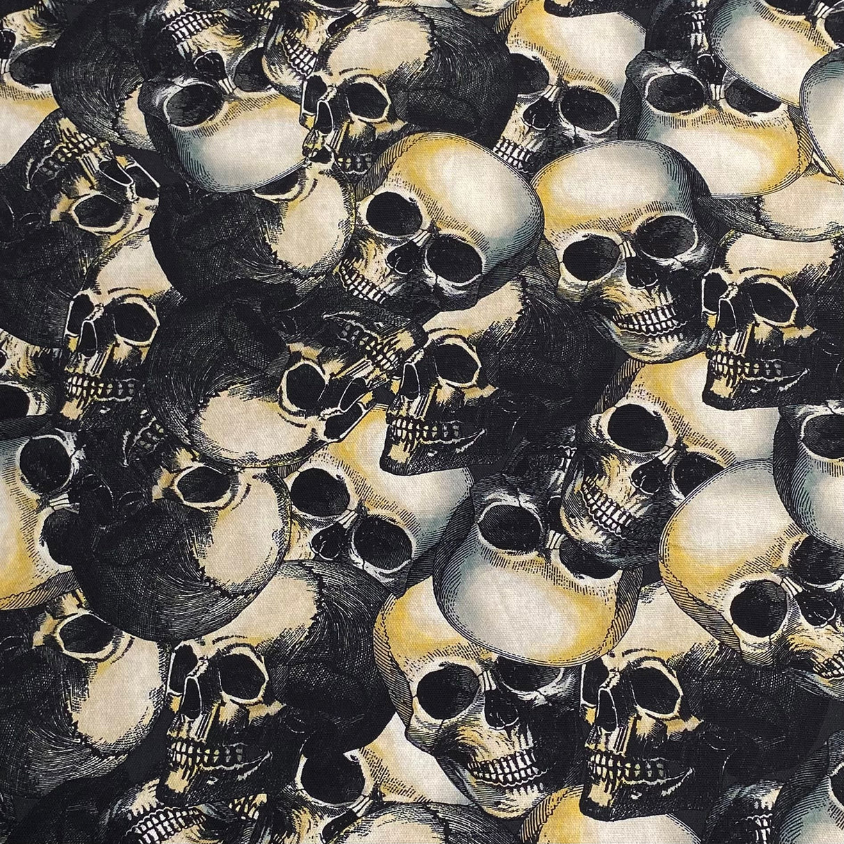 Pound A Metre Luxurious JOANN Printed Cotton – 45" Wide- (Skull)