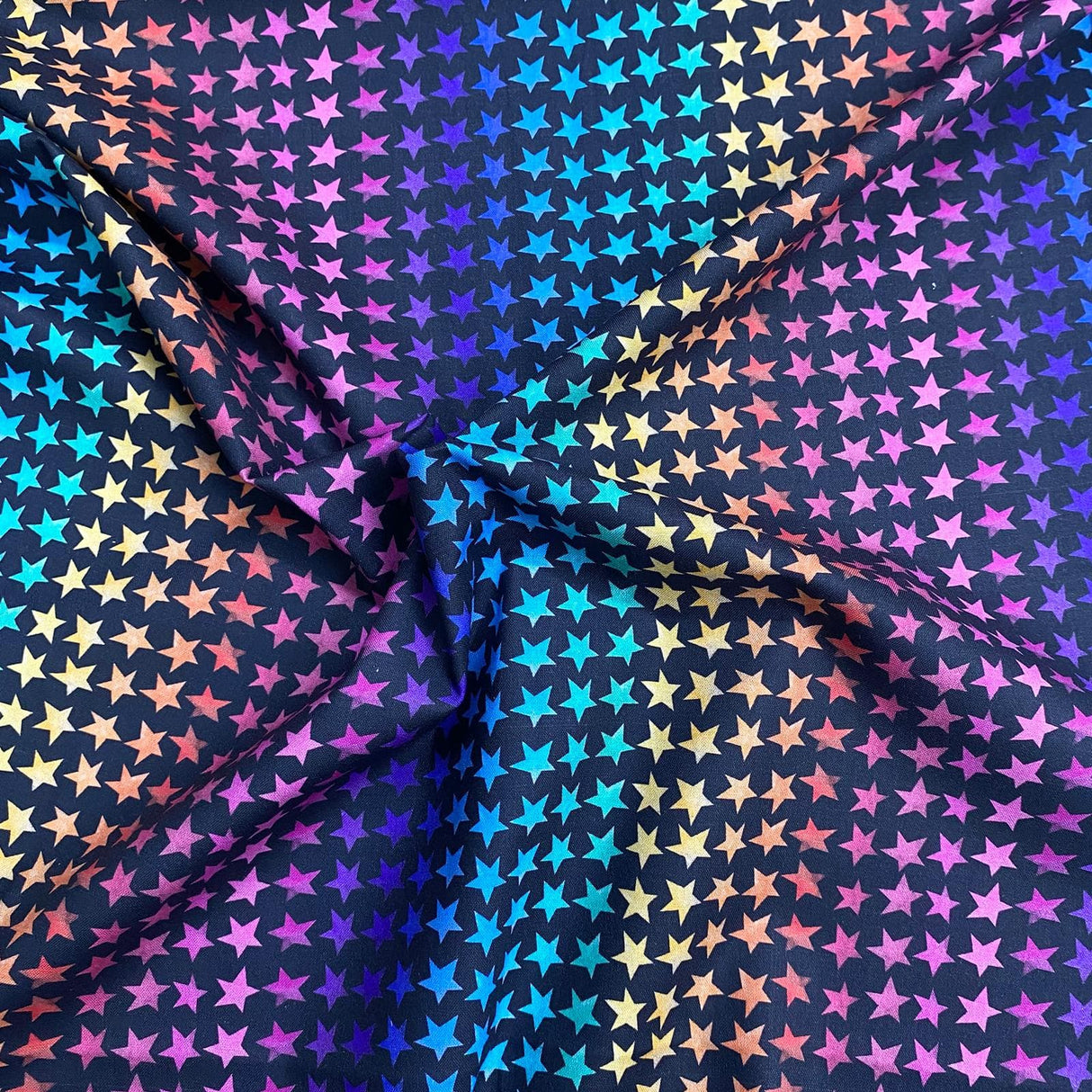 Pound A Metre Luxurious JOANN Printed Cotton – 45" Wide- (Star Multicolour)