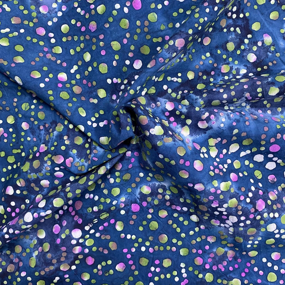 Pound A Metre Per Metre Luxurious Quality 100% Indian Cotton Batik - 45" Wide (DS2000 COL5)