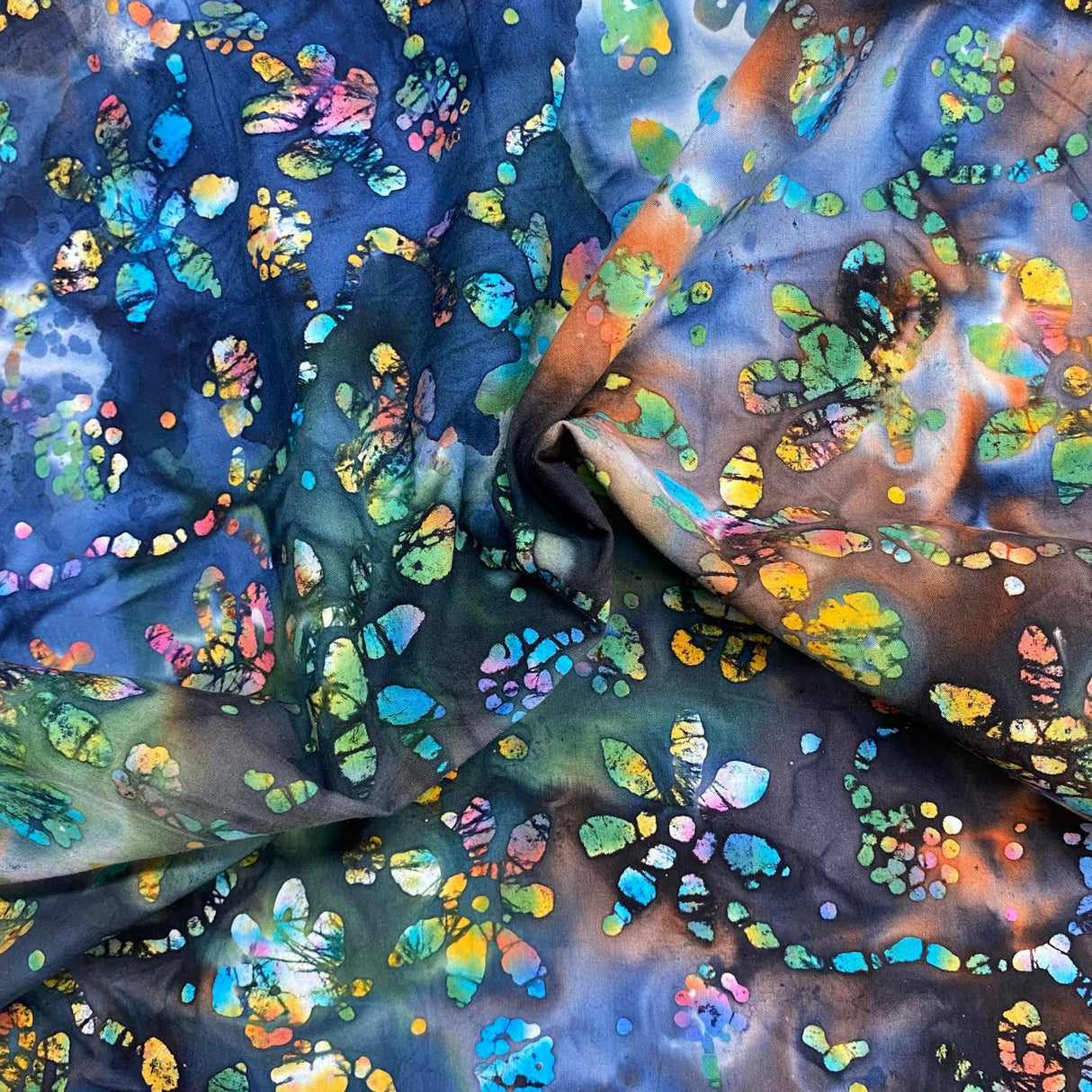 Pound A Metre Per Metre Luxurious Quality 100% Indian Cotton Batik - 45" Wide (DS2006 COL3)