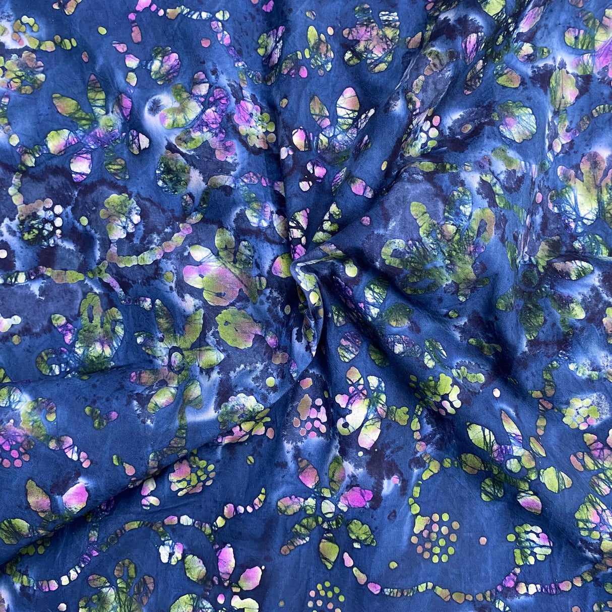 Pound A Metre Per Metre Luxurious Quality 100% Indian Cotton Batik - 45" Wide (DS2006 COL4)