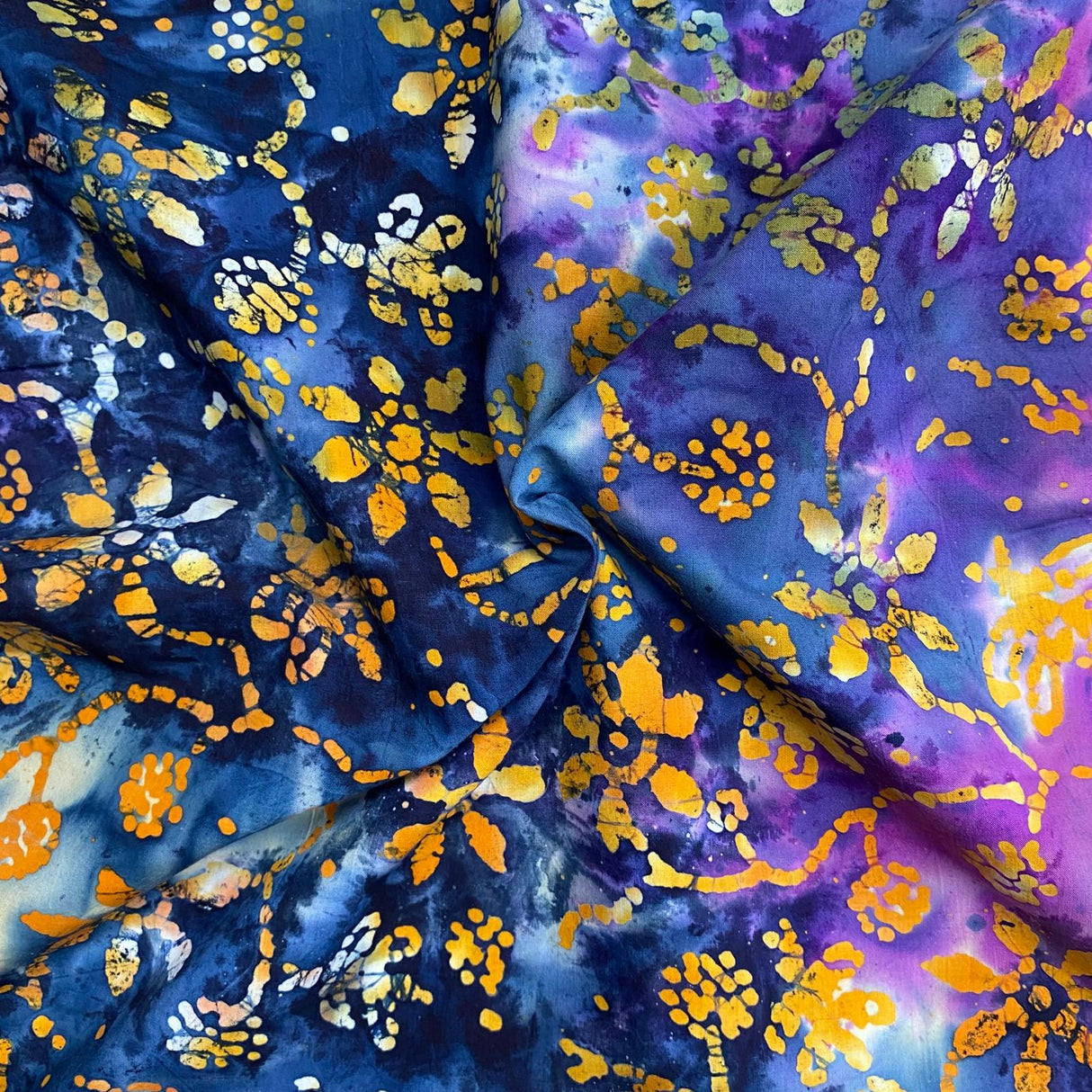 Pound A Metre Per Metre Luxurious Quality 100% Indian Cotton Batik - 45" Wide (DS2006 COL5)