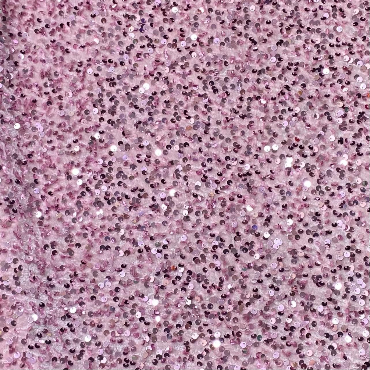 Pound A Metre Per Metre Luxurious Sequins On Velvet- 55" Wide - (Baby)