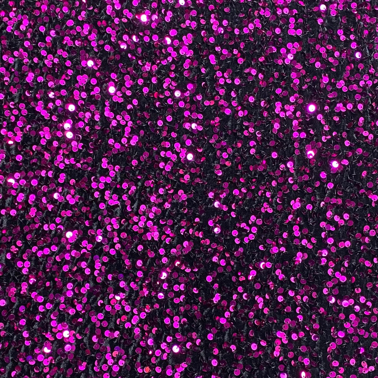Pound A Metre Per Metre Luxurious Sequins On Velvet- 55" Wide - (Black & Purple)