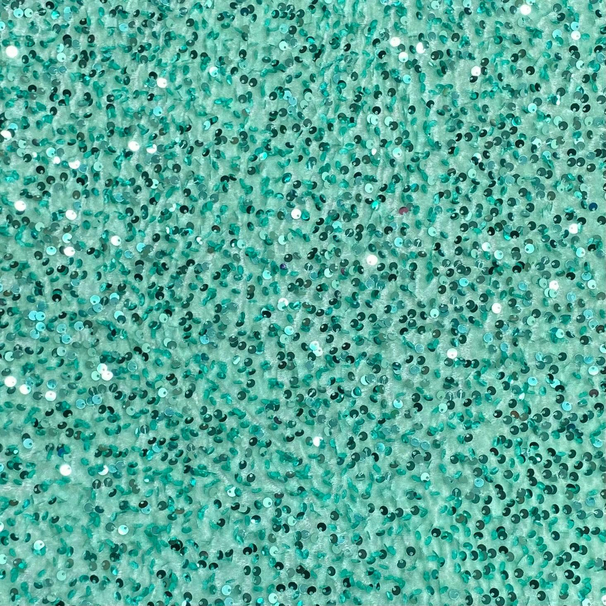 Pound A Metre Per Metre Luxurious Sequins On Velvet- 55" Wide - (Mint)