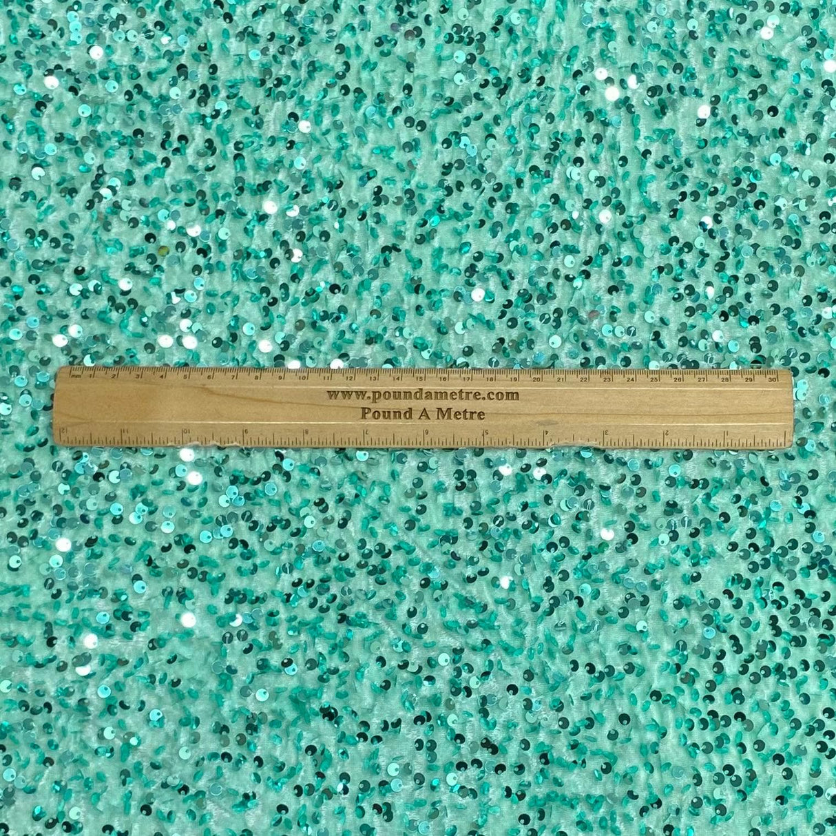 Pound A Metre Per Metre Luxurious Sequins On Velvet- 55" Wide - (Mint)