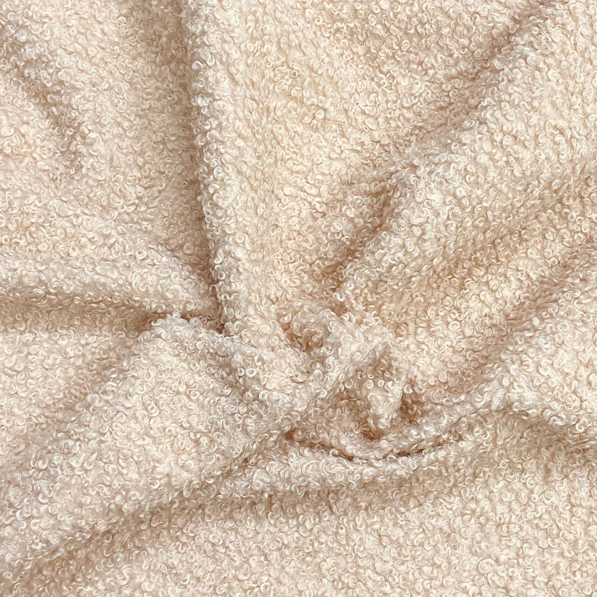 Pound A Metre Luxurious Sherpa Fleece with Suede Backing – 60" Wide (Peach)