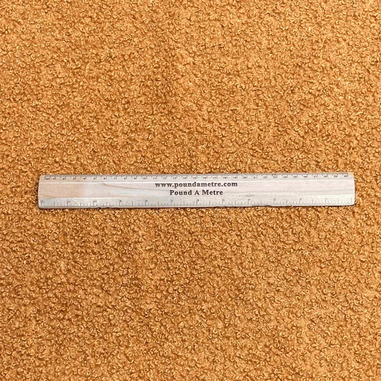 Pound A Metre Luxurious Sherpa Fleece with Suede Backing – 60" Wide (Rust)