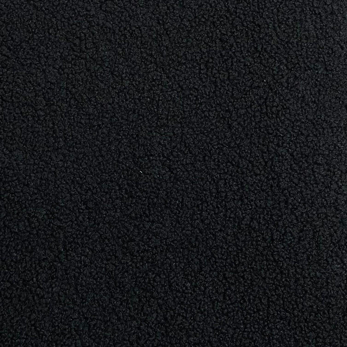 Pound A Metre Luxurious Sherpa Fleece with Sweatshirt Backing – 55" Wide (Black)