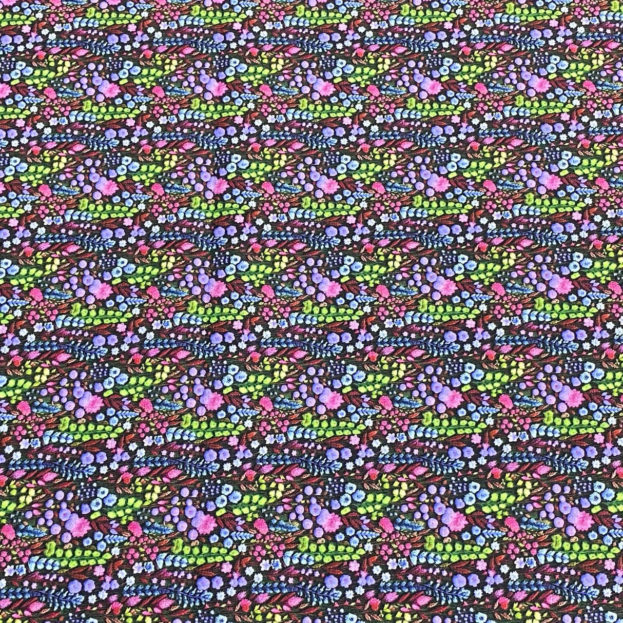 Pound A Metre 3 Metres Luxury Dressmaking 100% Digital Printed Cotton Lawn- 55" (Forrest)