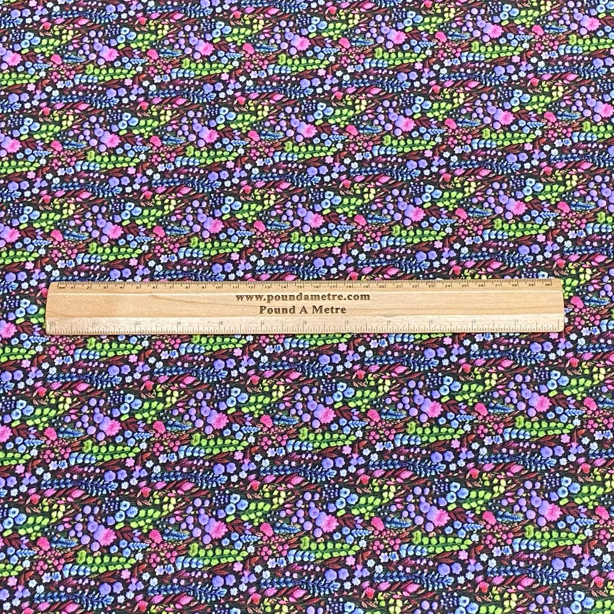 Pound A Metre 3 Metres Luxury Dressmaking 100% Digital Printed Cotton Lawn- 55" (Forrest)