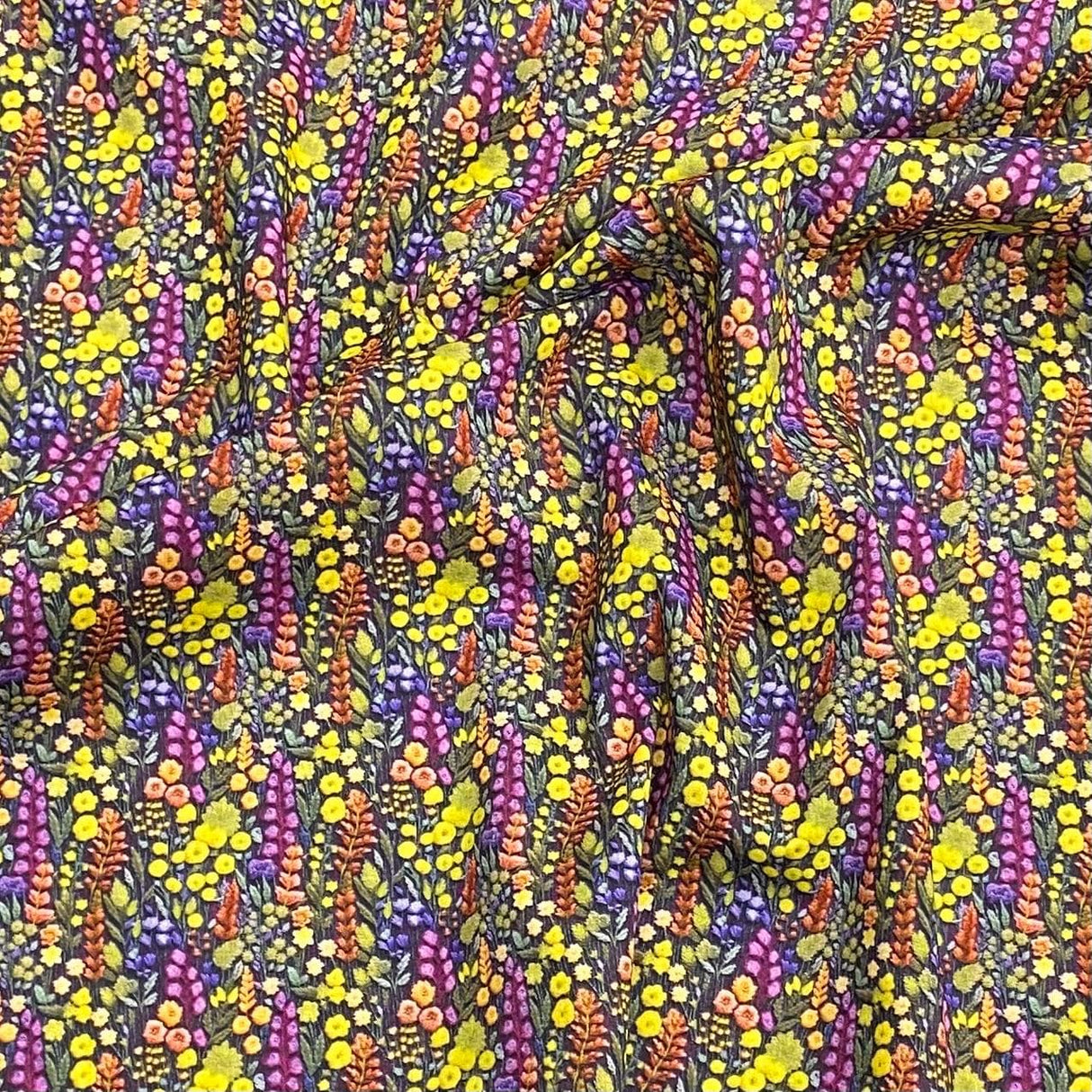 Pound A Metre 3 Metres Luxury Dressmaking 100% Digital Printed Cotton Lawn- 55" (Jungle)