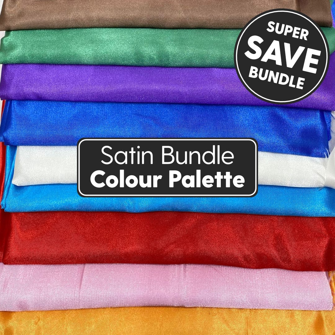 Pound A Metre Luxury Plain Satin Bundle - 55" Wide