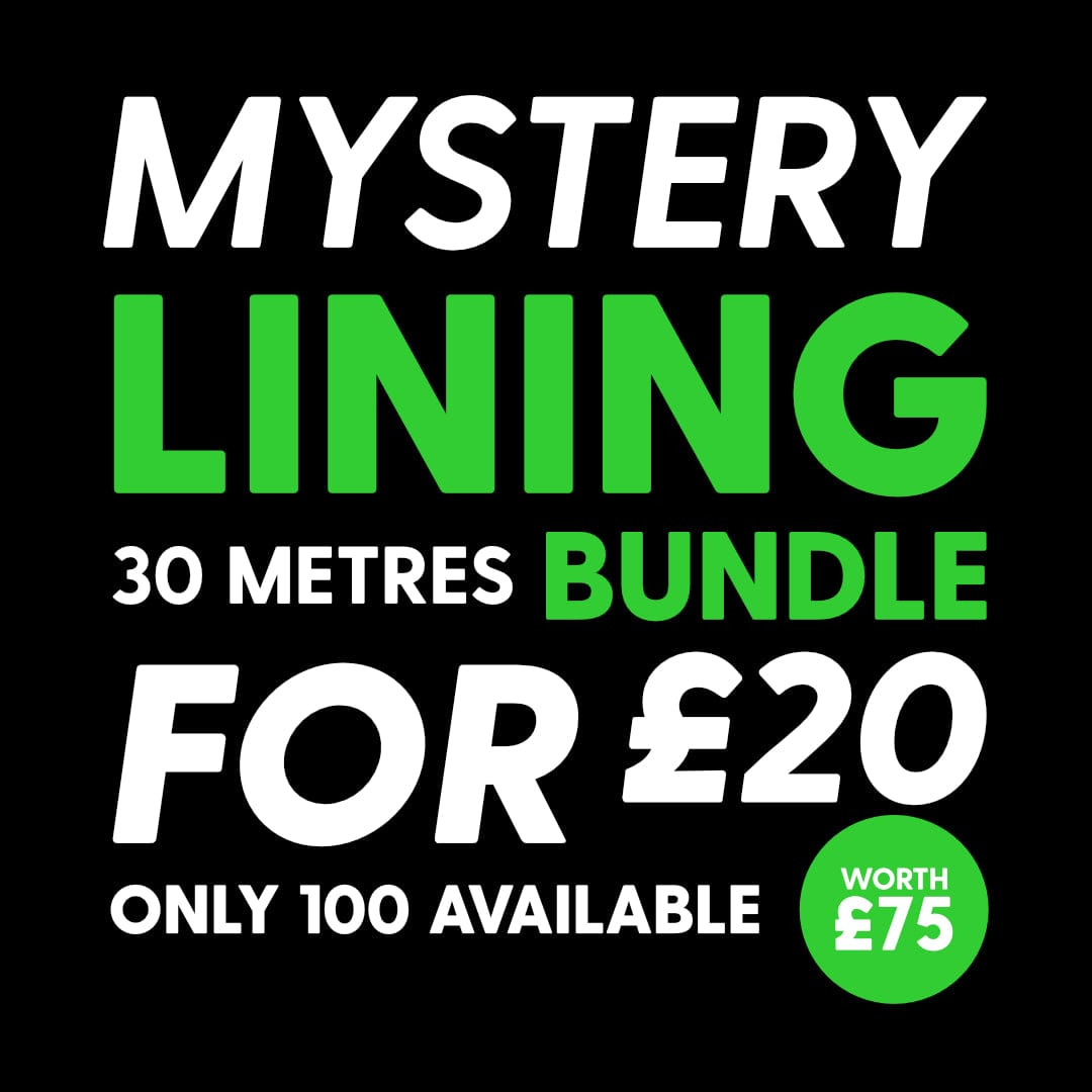 Pound A Metre 30 Metres (10 x 3 Metres) Mystery Lining Fabric Bundle (30 Metres For £20)