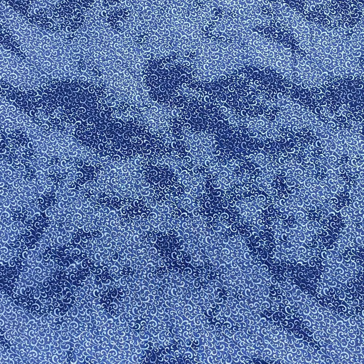 Pound A Metre Per Metres Per Metre 100% Digital Cotton Print - (Blue Dye)