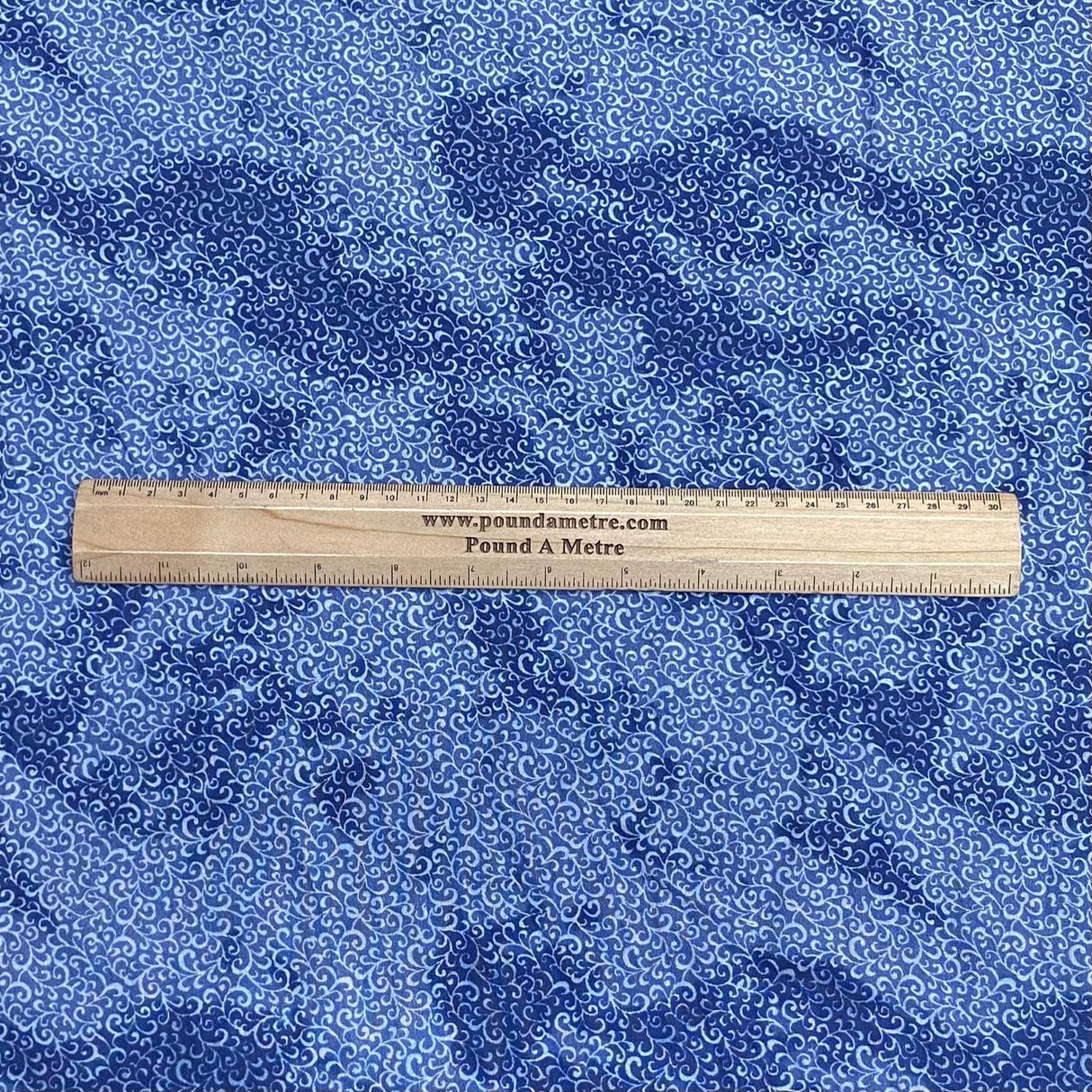 Pound A Metre Per Metres Per Metre 100% Digital Cotton Print - (Blue Dye)