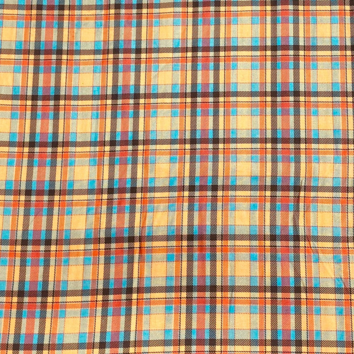 Pound A Metre Per Metres Per Metre 100% Digital Cotton Print - (Checks)